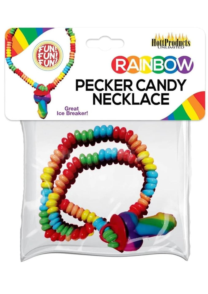 Rainbow Cock Candy Necklace