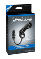 Pipedream Fantasy X-Tensions Extreme Enhancer With Anal Plug, Black