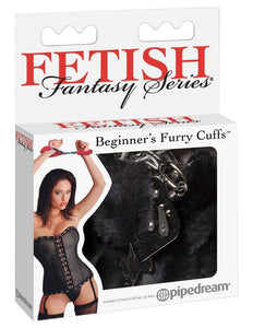 Ff Beginners Furry Cuffs Black