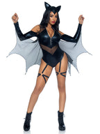 2 Pc Midnight Bat, Includes Zi - Small / Black