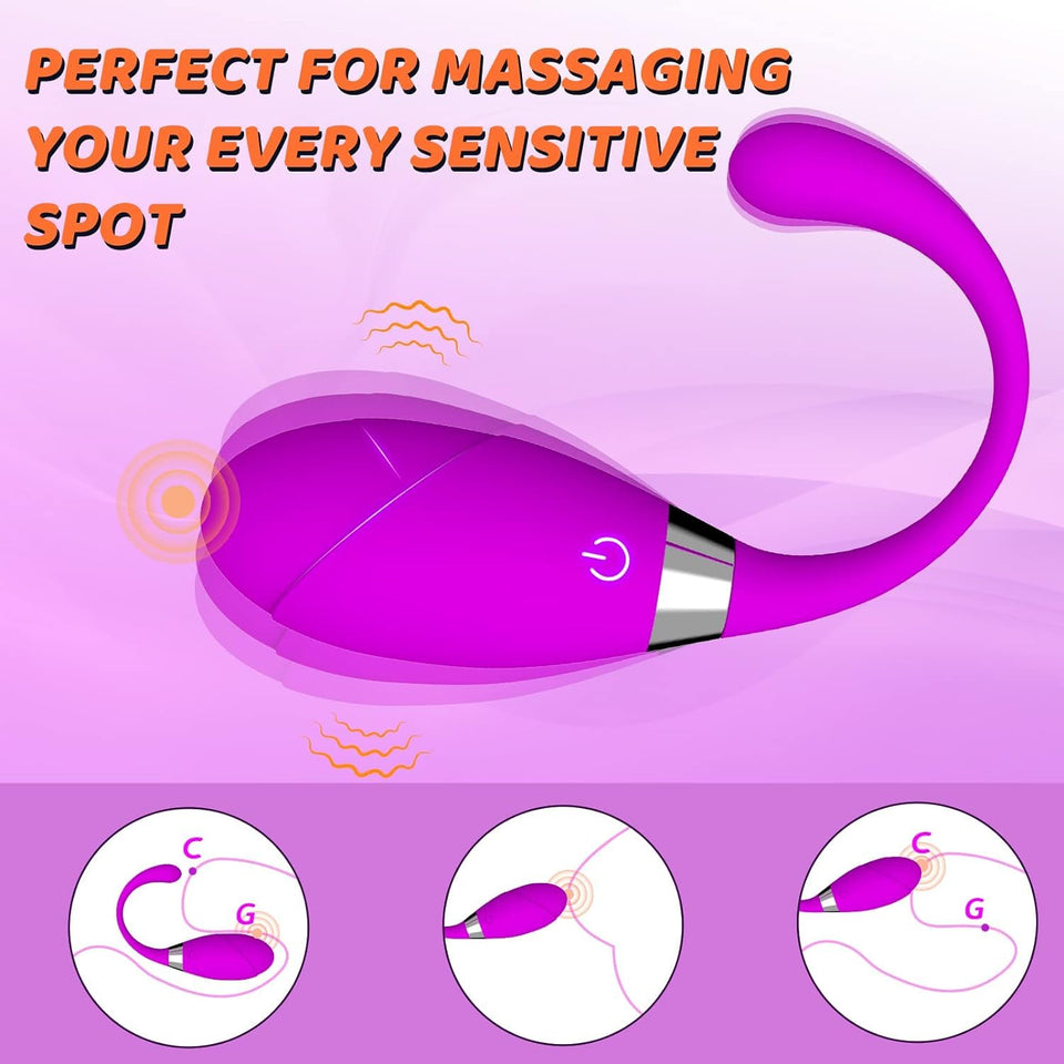 Remote Control Vibrator Bullet Wearable Egg Adult Toys, G Spot Vibrators Mini Panty Vibrator Rose Clitoral Stimulator for Vagina