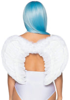 Marabou Trimmed Feather Angel - O/S / White