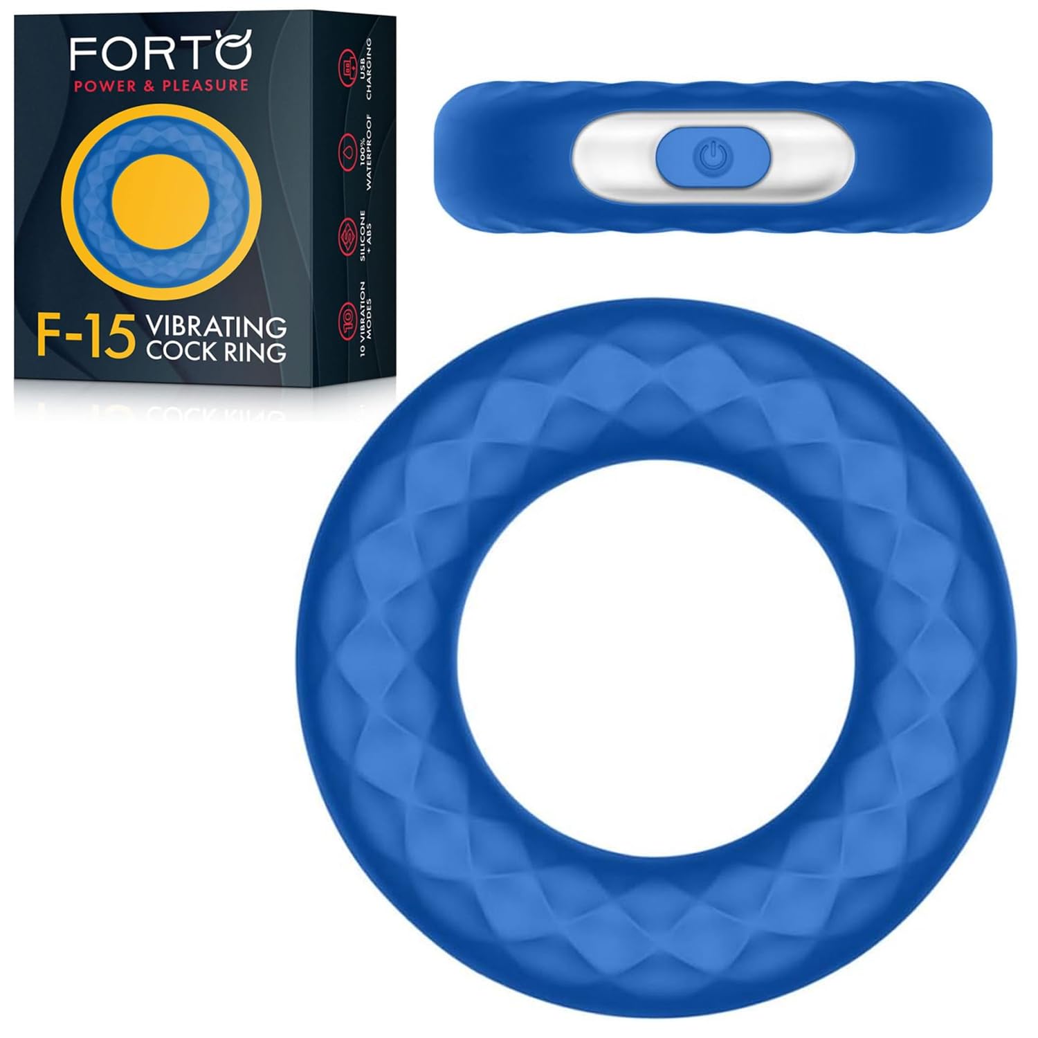Forto F-15: Silic Vibrating Cockring Bl