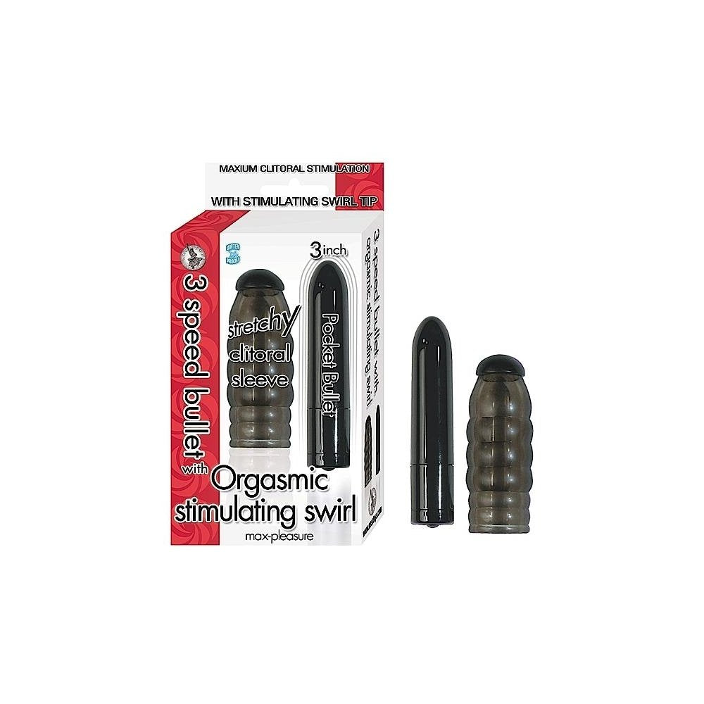 Brand New 3 Spd Bullet W/Orgasmic Stim Blk ''Item Type: Assorted Vibrators'' (Sold Per Each)