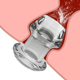 Transparent Hollow Anal Plug Enema Butt Plug Anal Peeking Vagina Anus Dilator for Adult Anal Sex Toys Universal for Gay Couples