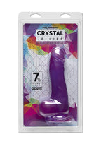 Crystal Jellies Master Cock W/ Balls 7.5 In Purple