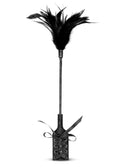 Sex Feather Tickler for Adults Bedroom BDSM Sex Toy Crop Cosplay Bondage Spanking French Tickler 16 inch Black
