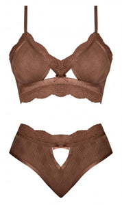 Ms Caramel Kiss Bralette & Panty Car S/M