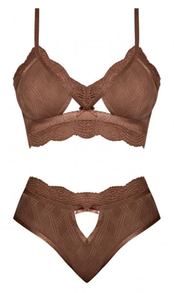 Ms Caramel Kiss Bralette & Panty Car S/M