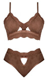 Ms Caramel Kiss Bralette & Panty Car S/M