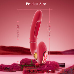 G Spot Vibrator Sex Toys - Rabbit Vibrators Adult Sex Toy for Women, Clitoral Stimulator Dildo with 10 Vibration & 7 Flapping Mo