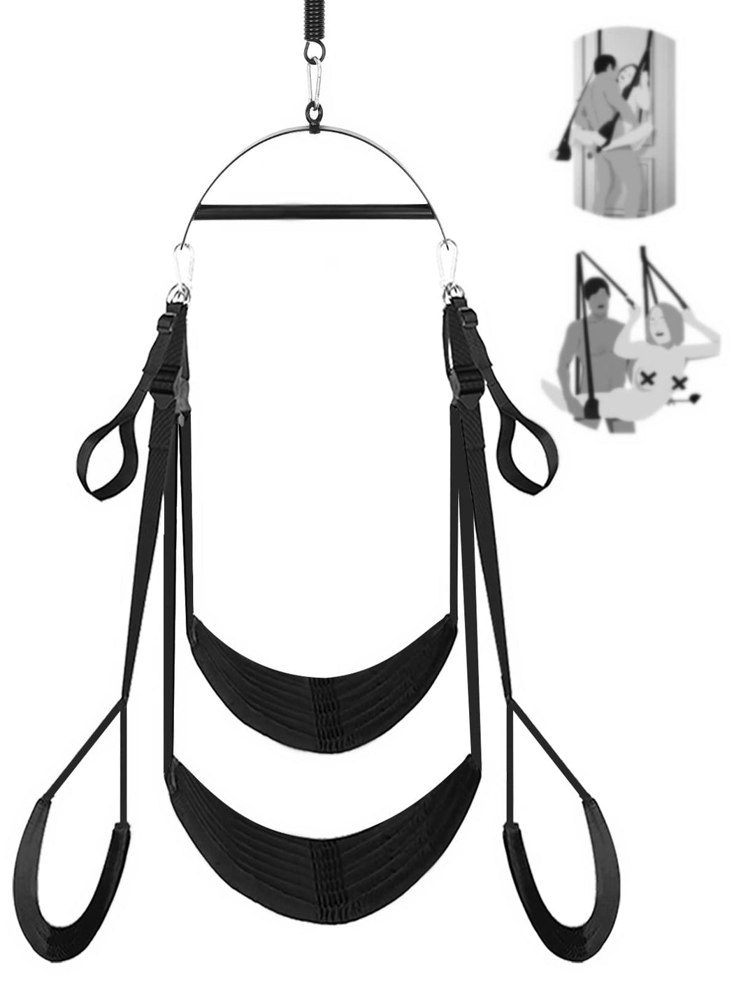 2 in-1 Ceiling Sex Swing Door Swing - UTIMI Couple Sex Toys Sling for Door and for Hanging on The Ceiling with Thick Sponge Cush