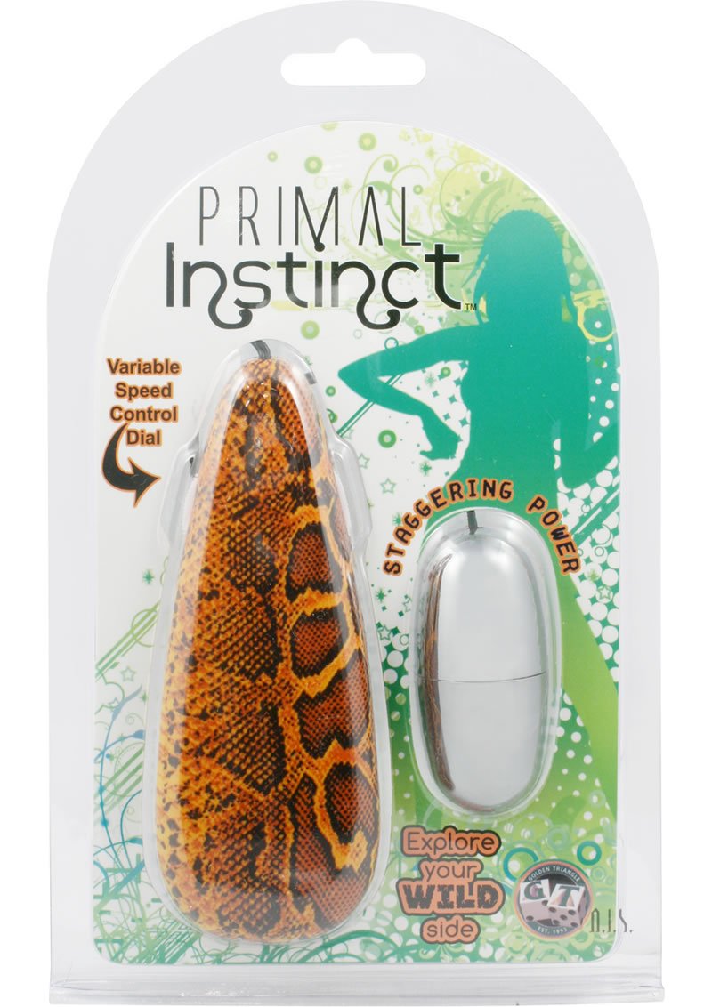 Golden Triangle Primal Instinct Vibrating Egg  Snake