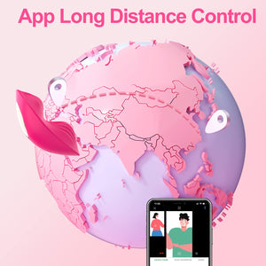 App Remote Control Wearable Panty Clitoral Vibrators, G Spot Butterfly Vibrators with 9 Vibration Massager, Waterproof Magnetic