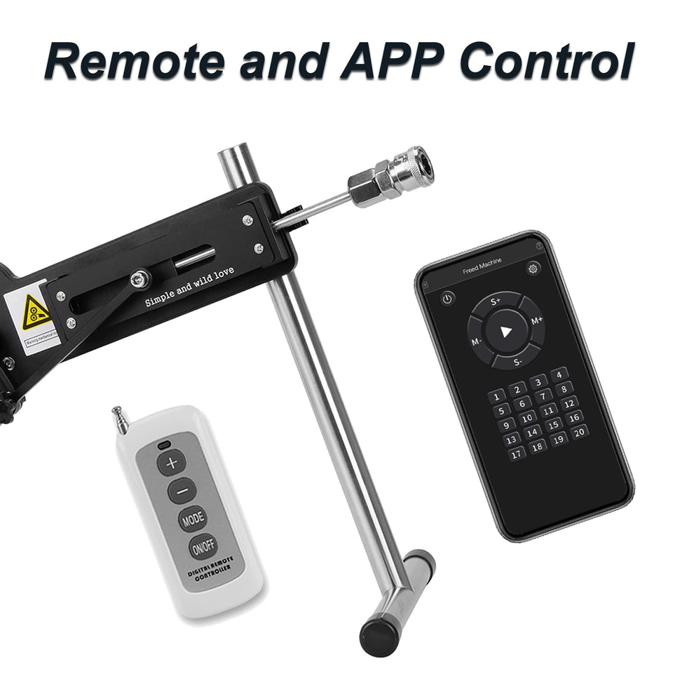 Thrusting Sex Machine, APP/Remote Control Automatic Dildo Love Machine for Women and Men, Adjustable Adult Sex Toys with Attachm