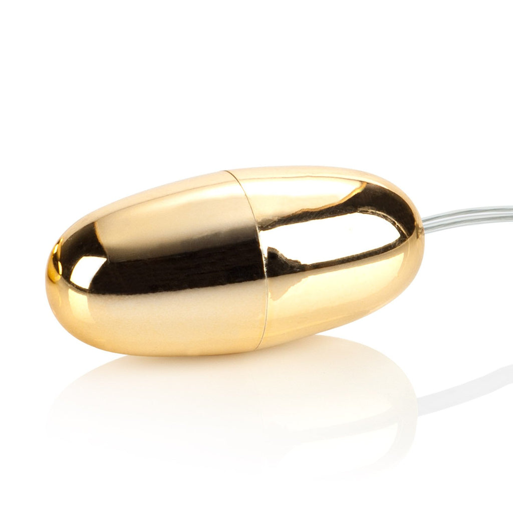 Calexotics Pocket Exotics Wired Bullet Vibrator - Sex Toys For Couples - Adult Vibe Egg Massager - Gold