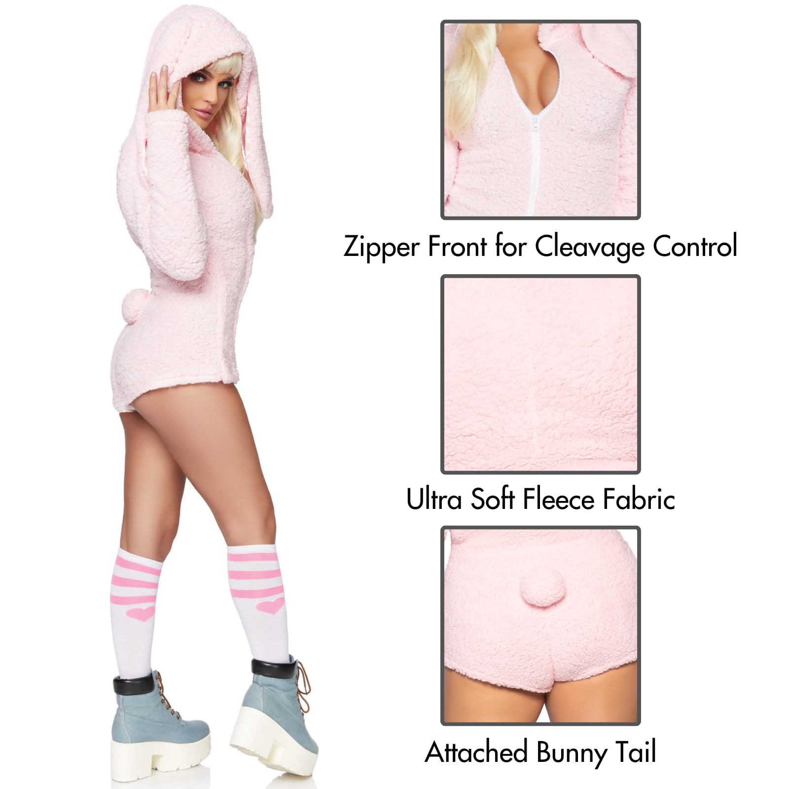 Leg Avenue Cuddle Bunny, Features Ultra S Pink Color