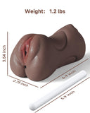 3 in 1 Pocket Pussy Male Masturbator, Adult Sex Toys with Real Mouth Tongue and Deep Throat, Sex Doll Male Blowjob Stroker with