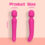 G Spot Vibrator Wand, Heating Function Sex Wand Massager for Clitoris, G-spot Stimulation, Waterproof Dildo Sex Toy with 7 Power
