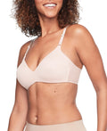 Warners Womens No Side Effects Underarm-Smoothing Comfort Wireless Lightly Lined 1056 T-Shirt Bra, Rosewater, 38B US