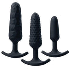 Trio Anal Plug Set Black