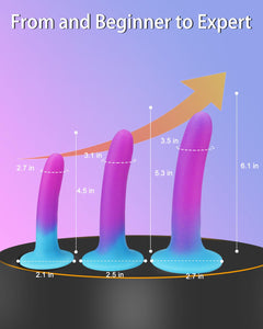 Anal Plug Trainer Kit:3PCS Silicone Butt Plugs Soft Anal Sex Toys Kit, Waterproof Anal Plugs Trainer Set for Adult Starter Begin