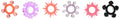 Hott Products Pleasure Stars, Pink, Black, White, Blue, Red, Magenta