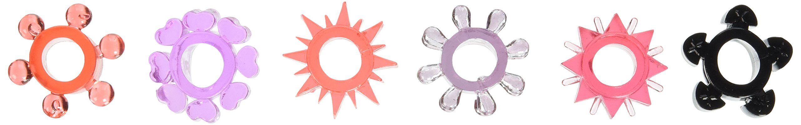 Hott Products Pleasure Stars, Pink, Black, White, Blue, Red, Magenta