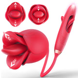 G Spot Vibrator Rose Sex Toys - Bszone 4IN1 Dildo Vibrators for Women with 10 Vibrating & Flapping Adult Sex Toy Clitoral Stimul