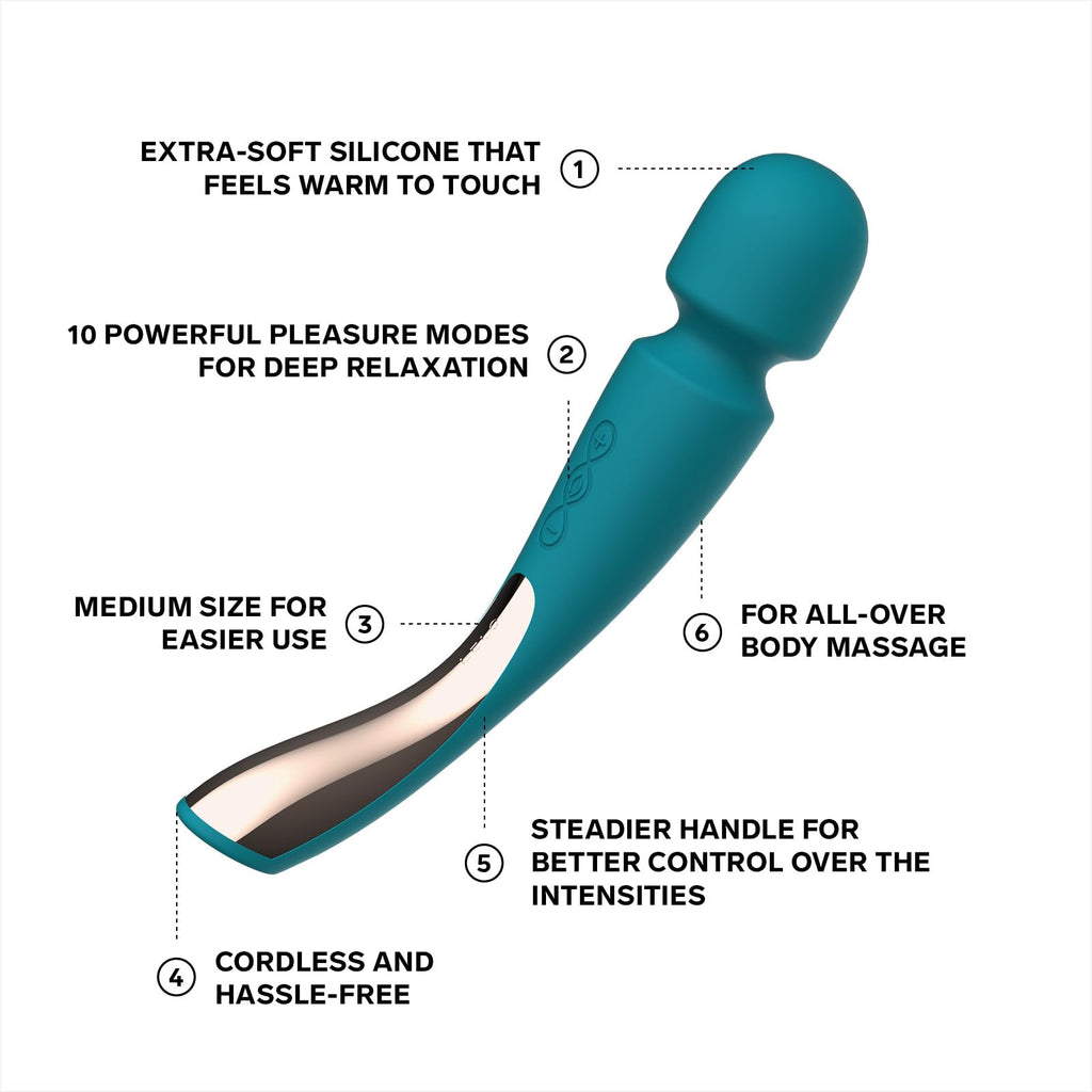 Lelo Smart Wand 2 Medium Ocean Blue (Net)