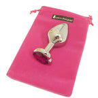 Eastern Delights 3 Pcs Metal Heart Jeweled Anal Butt Plugs Anal Trainer Kit, Anal Sex Toys For Beginners