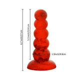 5 Balls Dildo,6.7 '' Long Anal Beads Vaginal G-spot Deep Stimulation,Butt Plug with Strong Suction Cup for Male Female,Liquid Si