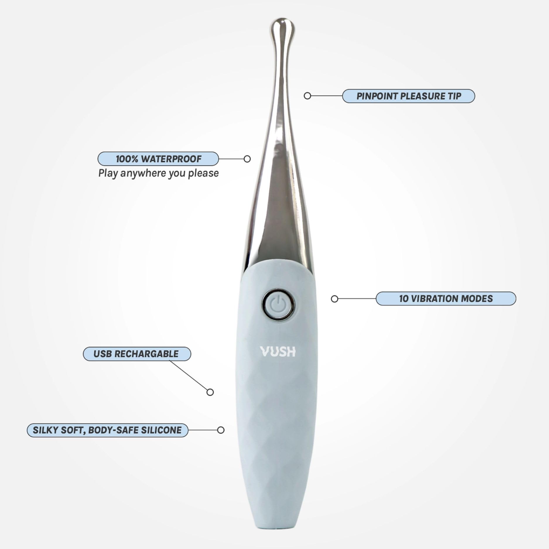 VUSH Essentials Wand Tip Vibrator