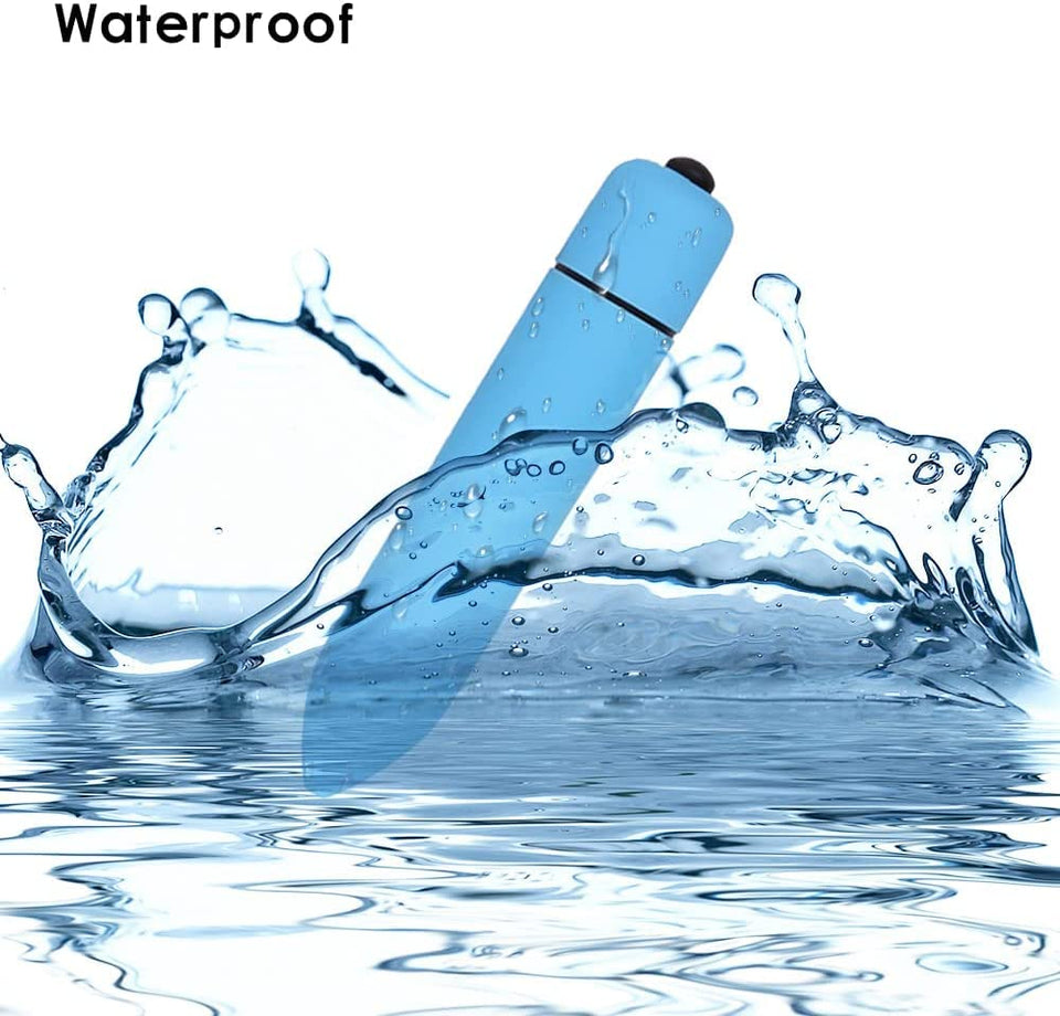 Powerful Bullet Vibrator with 10 Modes, Portable Mini Pocket Vagina Stimulator, Waterproof Super-Strong Adult Sex Toys for Women