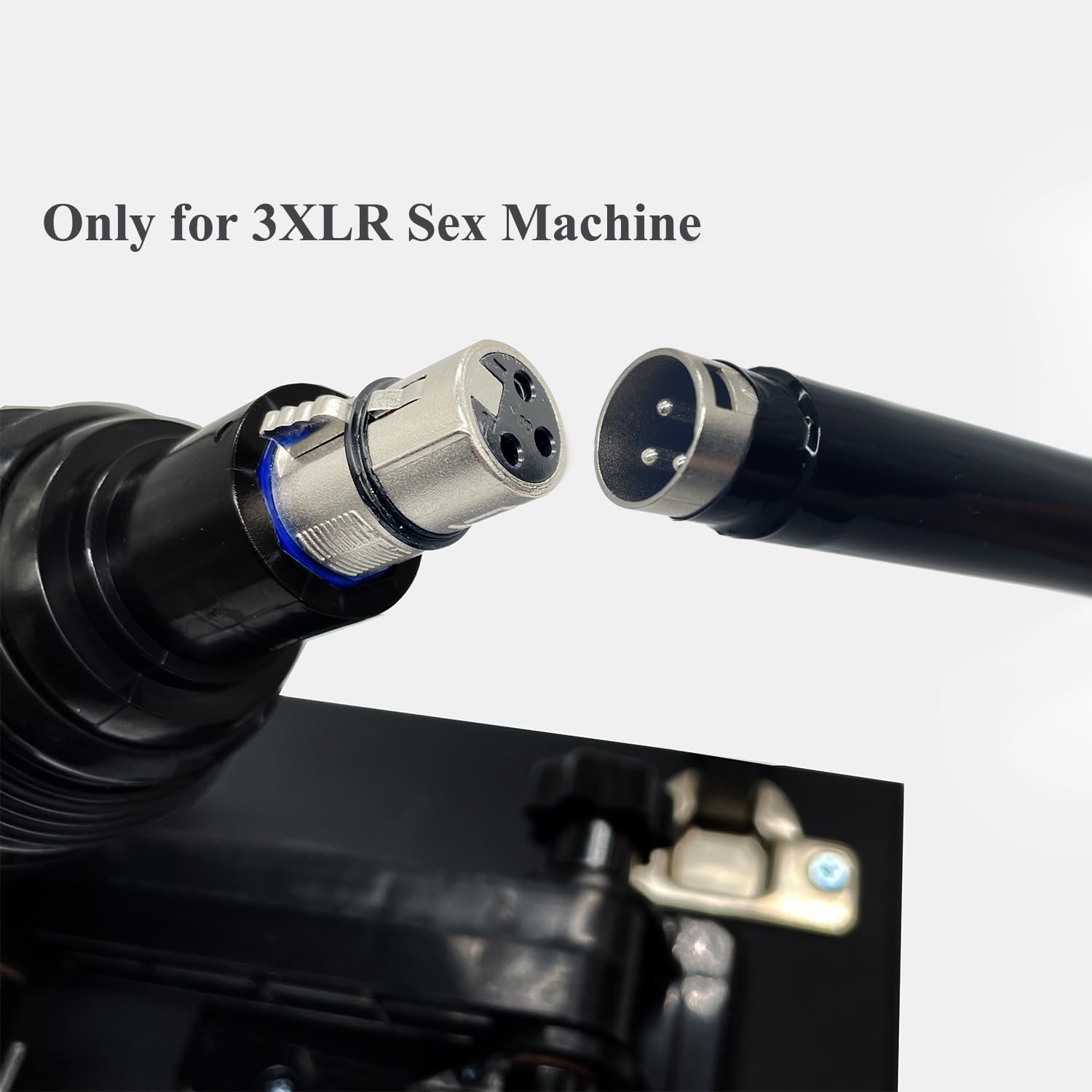 TenFruit Sex Machine Attachment 9.84 '' Extension Rod 3XLR Adapter to 9.84 '' Extension Tube for Automatic Sex Machines Device