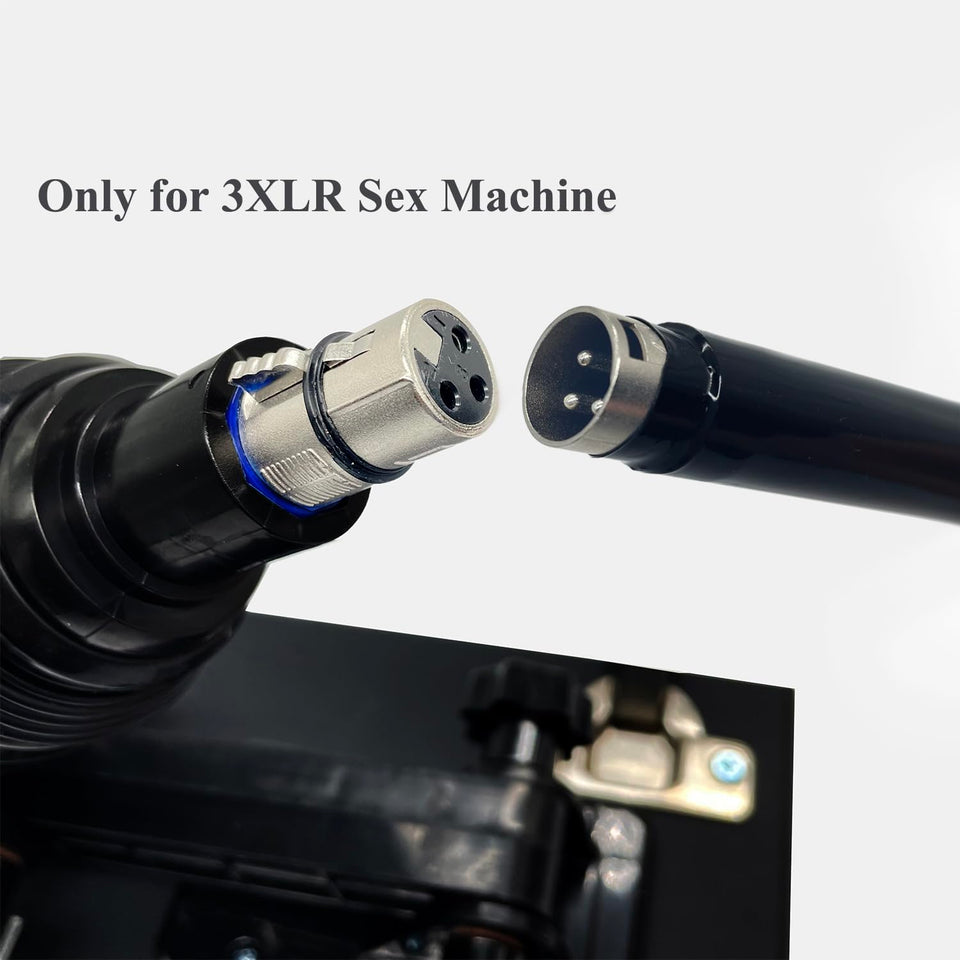 TenFruit Sex Machine Attachment 9.84 '' Extension Rod 3XLR Adapter to 9.84 '' Extension Tube for Automatic Sex Machines Device