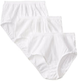 Fruit of the Loom womens Fruit Loom Womens Comfort Covered Cotton Panties - White briefs underwear, Cotton White , Pack of 3, 7