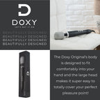 Doxy Original Ultra Powerful Personal Massager For Women - Black Plug In Vibrating Wand Sex Toys For Her - Wand Massager Female