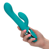 Calexotics Enchanted Lover Massager - Waterproof Vibrator Toys For Couples - Adult Sex Clitoral G Spot Rabbit Massager - Teal