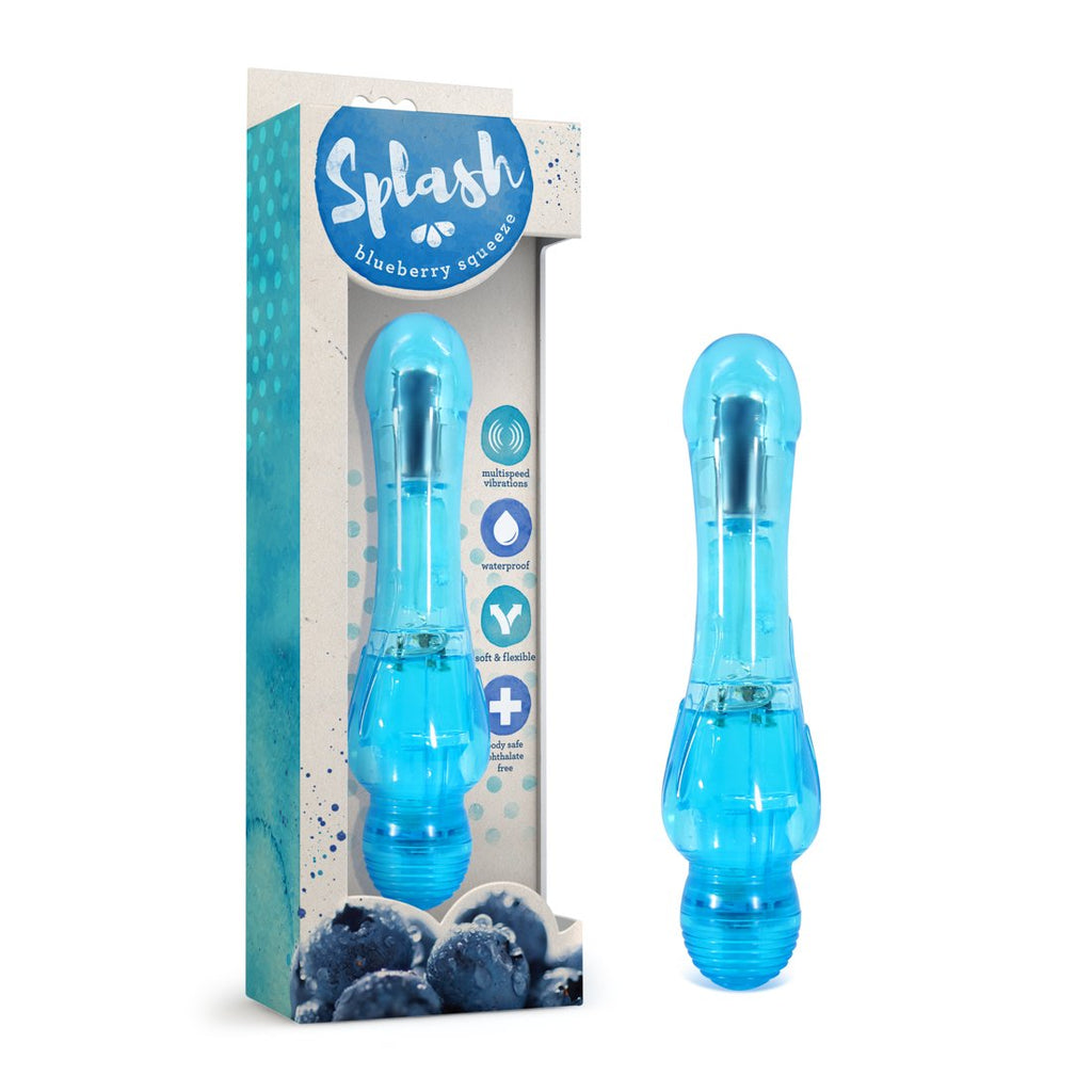 Multi Speed Soft Flexible Vibrator - G Spot Stimulator - Waterproof - Sex Toy For Women - Sex Toy For Adults (Blue)