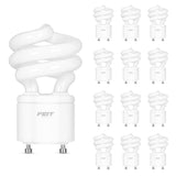 Feit Electric 60W Equivalent Cfl Twist Light Bulb On Gu24 Base, Non-Dimmable, 900 Lumens, 10K Life Hours, 4100K Cool White, 12 P