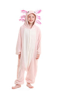 CuteOn Axolotl Onesie for Girls Boys Animal Costume Halloween Christmas Pink for Height 110cm