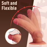 4.7 ' ' to 8.3 ' ' Anal Dildo Vibrator, Inflatable Dildo Realistic Vibrating Dildo with Adjustable Thickness, Anal Toys Anal Sex