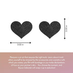 SB Bijoux giltter black Heart  Pastie