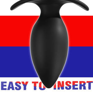 MEBAULT Anal Plug Butt Plug with Safe Curved Base Prostate Massager Dilator Sex Toy for Women Men Masturbation (M)