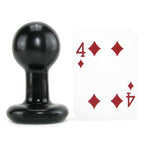 Doc Johnson Classic - Round Butt Plug - 1.8 Inch Diameter - Small - Black