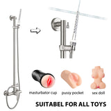 2 Pack Douche Washer for Cleaning Male masturbator Sex Dolls,Inflatable Dolls Sex Toy Enema Cleaner,G1/2 Thread Shower Port,Wate