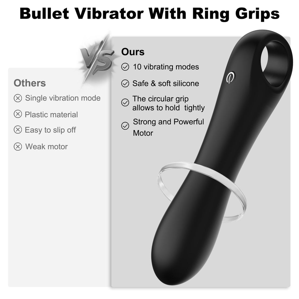 Mini Bullet Vibrators Adult Sex Toys for Woman - NSBAN G Spot Dildo Vibrator for Female Clitoral Stimulation with 10 Vibrating M