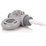 Charged OWow Vooom Mini Vibe - Grey Vibrating Cock Ring for Men - Reusable Penis Ring Vibrator, Couples Sex Toy, Enhances Pleasu