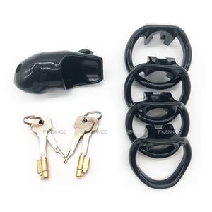 FYJENNICC HT-V2 Chastity Cage |Male Resin Chastity Devices for Beginner |Adult Sex Toy for Men |5 Color Short&Long Cage |2 Sets